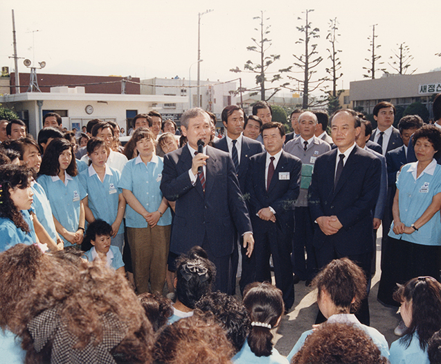 노태우 대통령 화승 방문 사진2