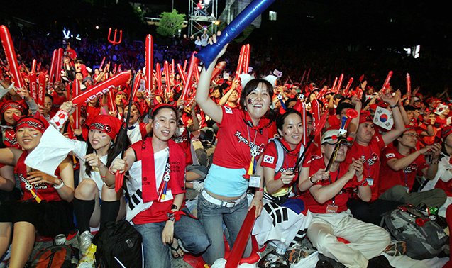 울릉도에서 월드컵 행사 사진2